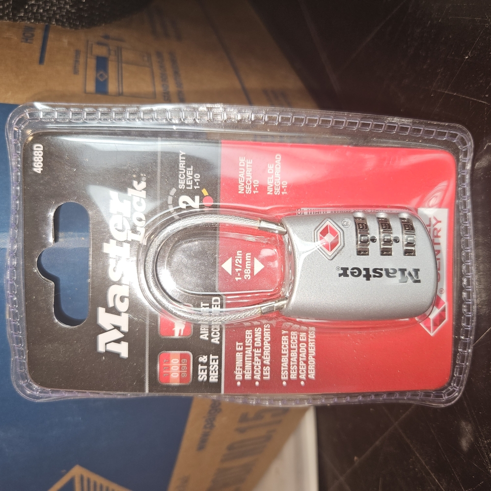 Silver Combination Padlock